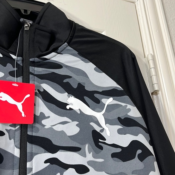 PUMA Men’s Contrast Camo Blocked Jacket - size L - Picture 5 of 12